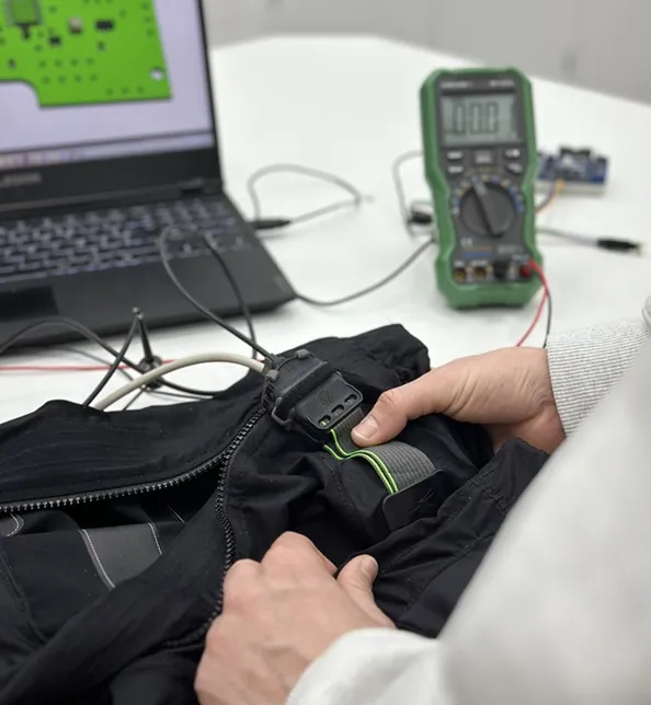 Electronique dans produit textile